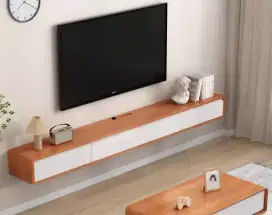 Meja TV gantung minimalis/Bupet TV dinding/Rak TV gantung minimalis