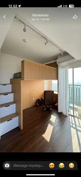 APARTEMEN STUDIO BSD FULL FURNISHED NEMPEL STASIUN 380jt