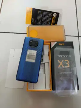 Xiaomi Poco X3 NFC 8/128 Blue Fullset Tangan Pertama