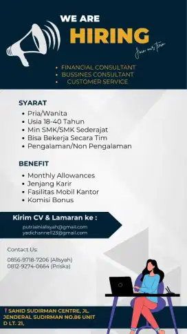 DI BUTUHKAN SEGERA KUOTA TERBATAS!