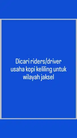 Riders Kopi Keliling