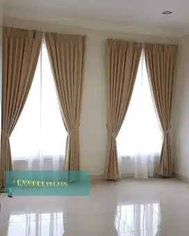 Tukang Tirai Gorden Jendela Gordyn Mewah Hordeng Model Terbaru Murah