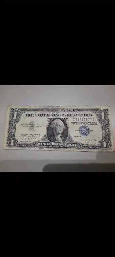 Uang Antik US $ Silver Sertificate