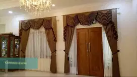 Jasa Tirai Gorden Jendela Gordyn Mewah Hordeng Model Terbaru Murah
