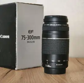 LENSA CANON 75 300MM ( di cari untuk di beli )