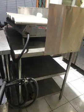 Meja stainless steel tebal