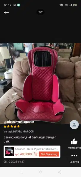 Kursi pijat neo 3 otonomi hs8896