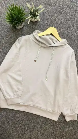 Hoodie cewek warna kalem