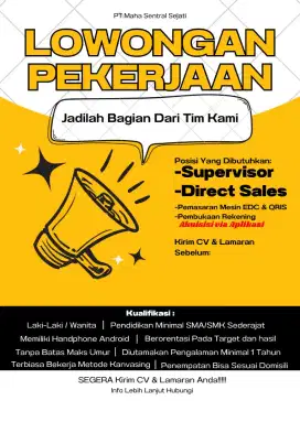 Supervisor Sales Kanvasing EDC&QRIS