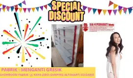 Rak minimarket gondola single 5 susun murah promo