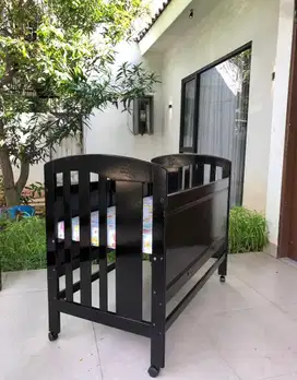 Baby Box Monami Wood Kayu Solid Dark Brown
