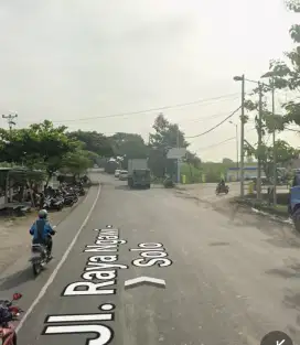 Dijual tanah strategis 8000m2 nempel jln raya propinsi (Sragen-Ngawi)