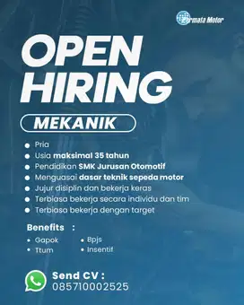 Dibutuhkan mekanik dealer Yamaha