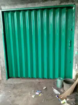 Rolling door folding gate almunium murah