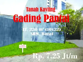 DIJUAL Kavling tanah siap dibangun di Gading Pantai