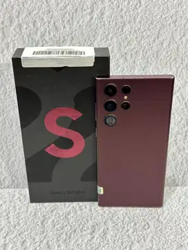SAMSUNG S22 ULTRA 5G 12/256 SEIN Burgundy Fullset Mulus