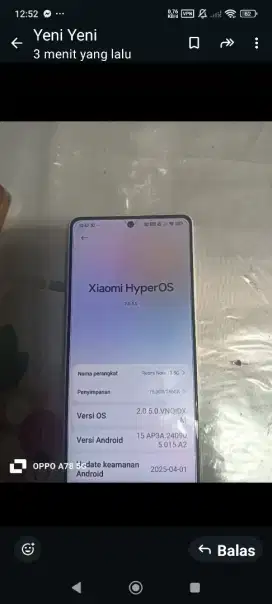 Dijual hp xiomi redmi note 13 5G ,masih sangat bagus like new