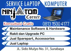 SERVICE LAPTOP DAN PC KOMPUTER NINJ4TOM