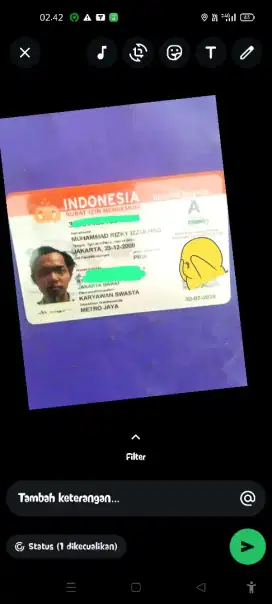 mencari pekerjaan SIM A