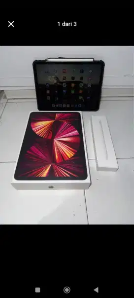 iPad pro M1 11 256Gb ex inter paket lengkap