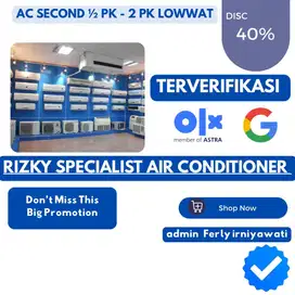 AC LOWWAT HEMAT LISTRIK| 1/2 PK . 3/4 PK . 1 PK SHARP DAIKIN PASANG AC