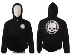 Sweater hoodie harley davidson skull dan write