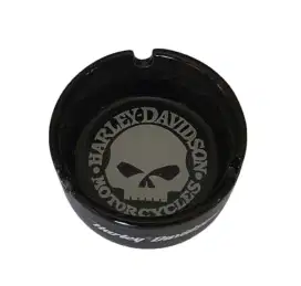Asbak harley davidson skull dan lidah api
