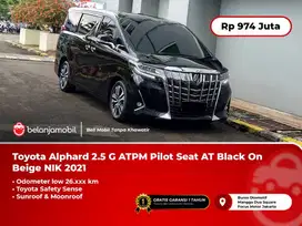 [ LOW KM ] Toyota Alphard 2.5 G ATPM TSS Pilot Seat AT Black 2021/2022