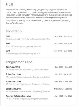 BUTUH PEKERJAAN SECEPATNYA