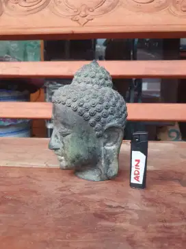 patung bronze kepala buda antik ex temuan