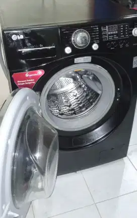 Jual BU mesin cuci frontloading LG 10/6kg sdh dryer LIKE NEW 95% mulus