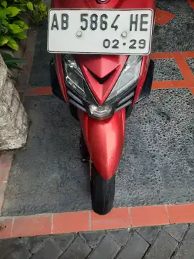 MIO GT FI'14 MERAH MEMBARA PAJAK & PLAT BARU SLEMAN TERAWAT & KOMPLIT