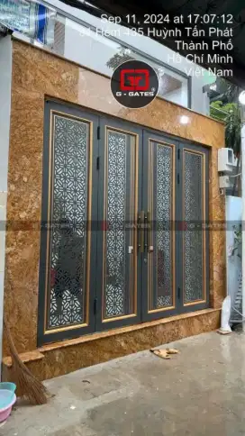 Pagar gerbang minimalis cutting laser modern terbaru bergaransi