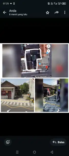 Dijual tanah seluas 365m2 (ada 3 rumah)