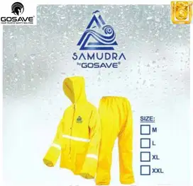 Gosave Jas Hujan Baju Celana Warna Kuning Samudra - XXL