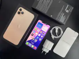 Apple Iphone 11 Pro Max 256GB Gold Ex ibox Lengkap Normal