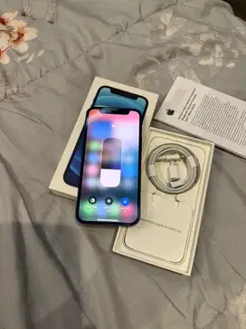 Dijual Iphone 12 Mini 128GB Blue Resmi Ibox Lengkap