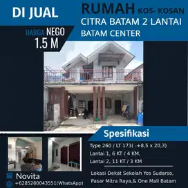 Rumah Kos Kosan Citra Batam 2Lantai Batam Center