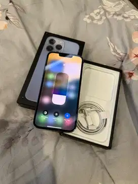Dijual Iphone 13 Pro 128GB Blue Terdaftar Lengkap Face id OFF