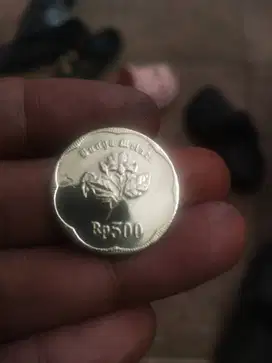Koin 500 rupiah bunga melati edisi 1991, vintage kondisi terawat