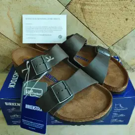 RARE! Birkenstock Arizona BS Iron Soft Footbed Oiled Leather Original