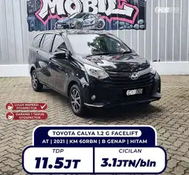 [ BERGARANSI 5TH ] DP 11,5JT CALYA 1.2 G FACELIFT MATIC 2021 (HBM)