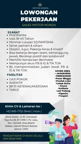 Lowongan sales marketing