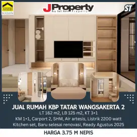 JUAL NGEBUT RUMAH KOTA BARU PARAHYANGAN 2 M AM SAJA LT 162