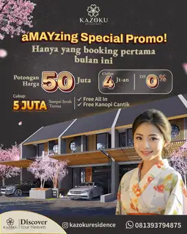 Rumah 2 Lantai Modal 5 jt Sudah Serah Terima Kunci