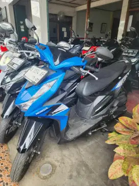Beat all new 2024 biru hitam gbm