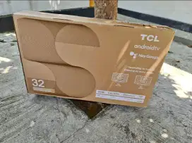 Tv led tcl 32 android tv baru