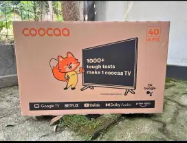Tv led coocaa 32 google tv baru