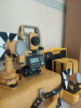 Total station Topcon es 105 second fullset murah