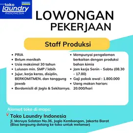LOKER STAFF PRODUKSI